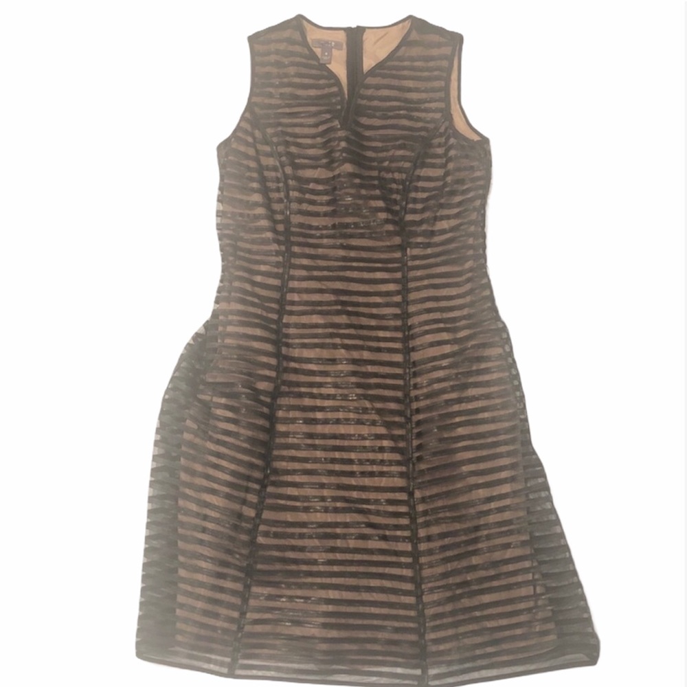 NWT Muse Black nude sleeveless dress. Size 6